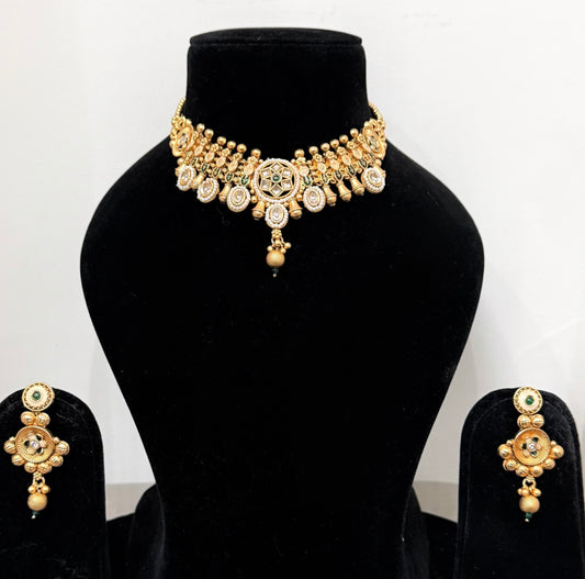 Vidhi Premium Heritage Style Necklace Set