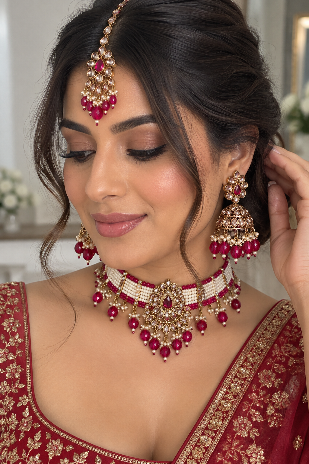 Sunheri Pearl Choker Set