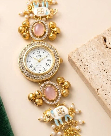 Sheena Kashmiri Style Watch-Adjustable