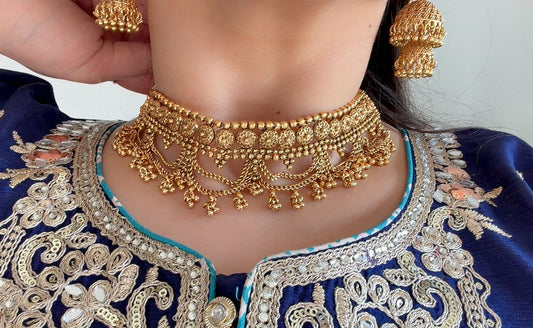 Amrinder Premium Gold Plated Necklace Set
