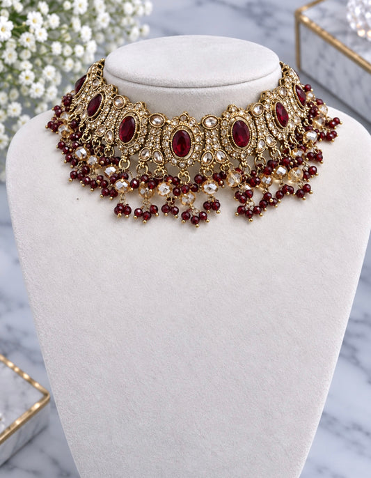 Sohni Reverse AD Necklace Set