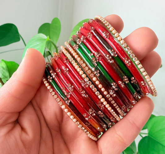 Maria Glass Bangle Set