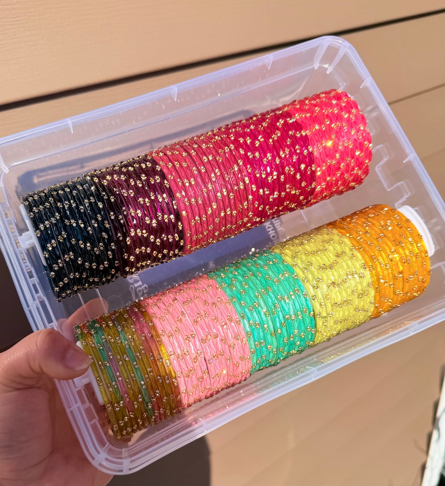 Simran Glass Bangle Box