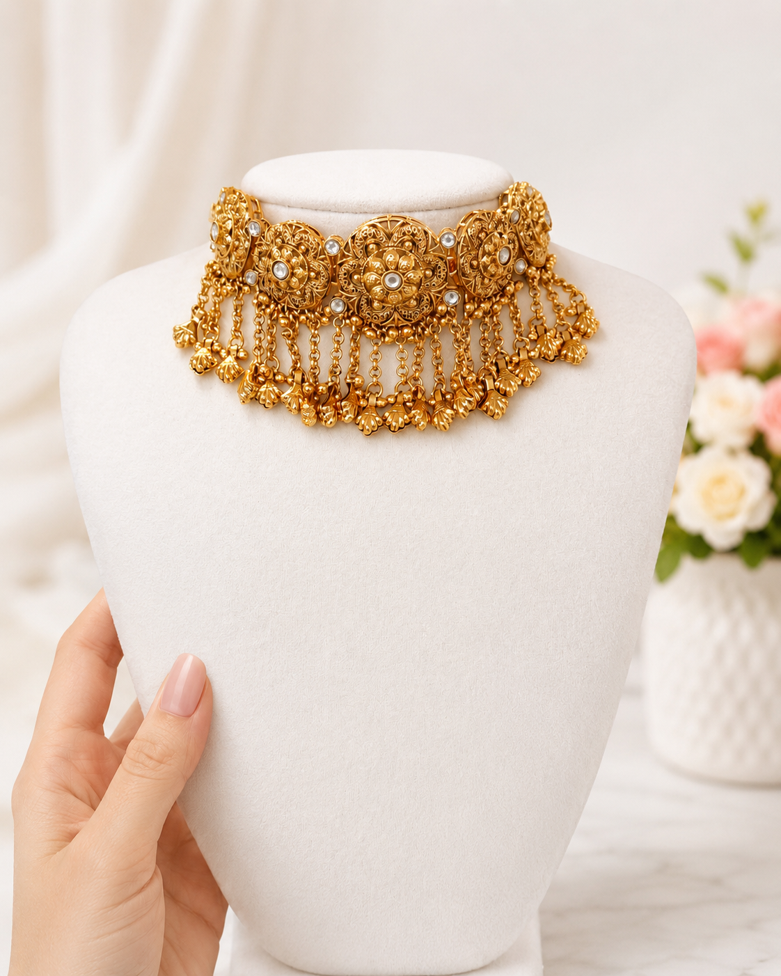 Kareena Premium Gold Plated Necklace Set