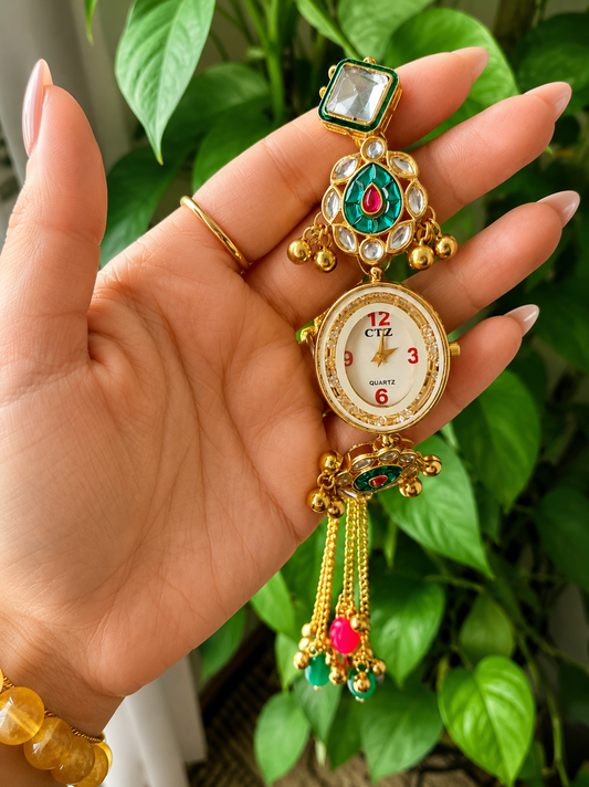 Sheena Kashmiri Style Watch-Adjustable