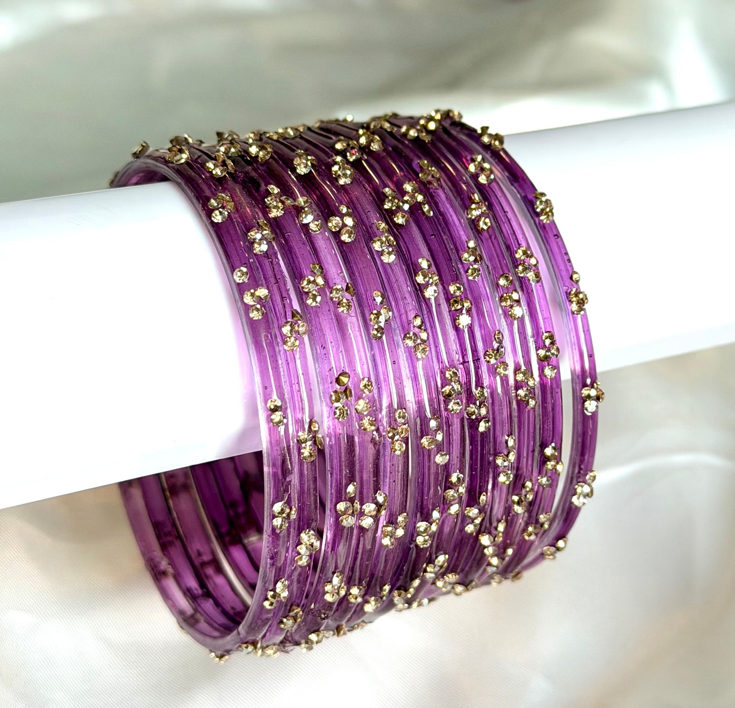 Sophia Glass Bangle Set