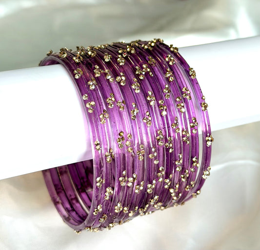 Sophia Glass Bangle Set