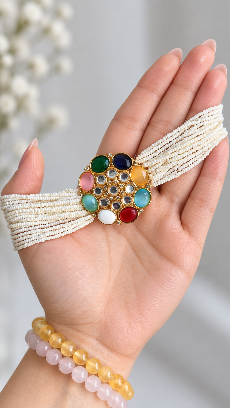Sonali Pearl Choker Set