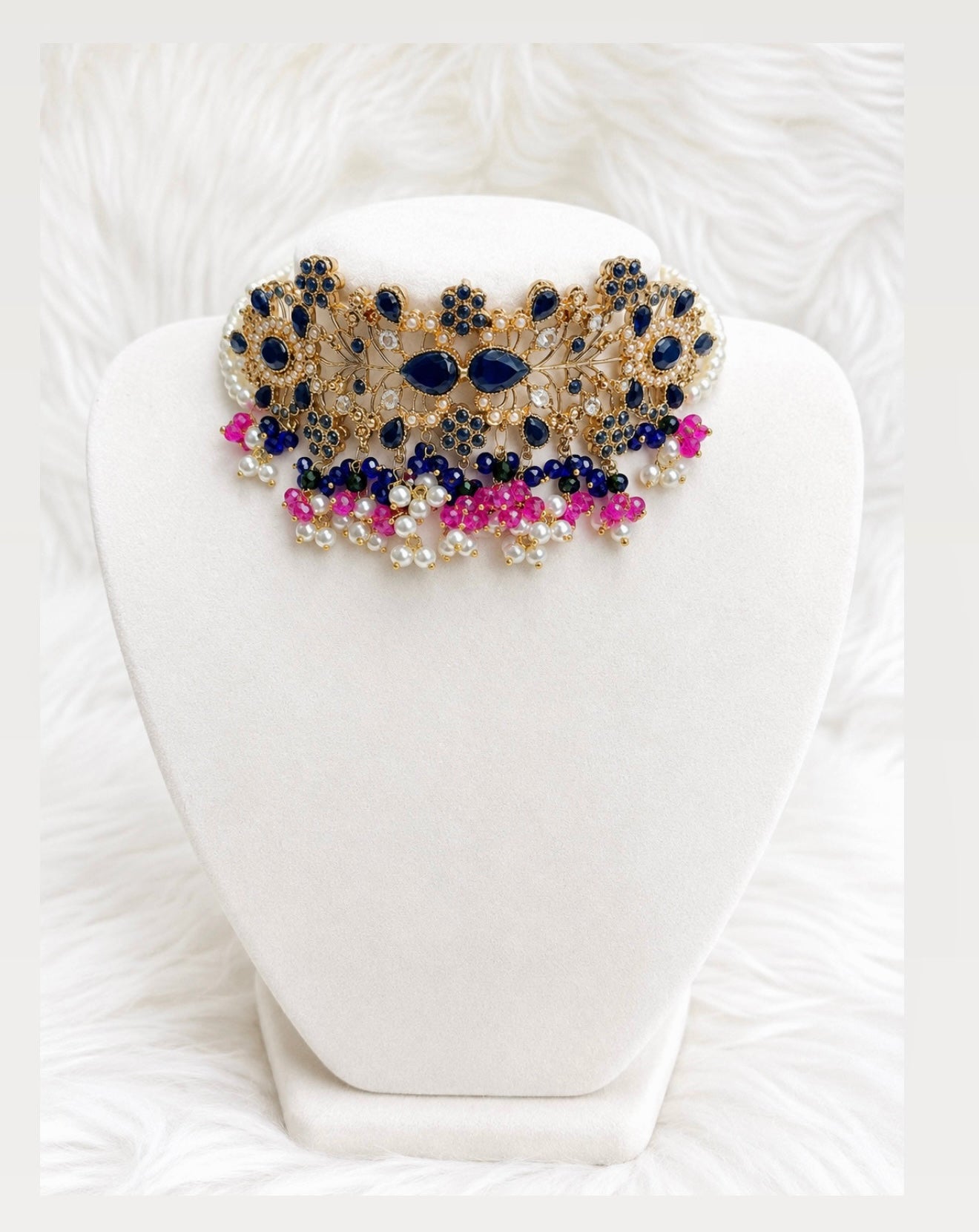Amreen Nauratan Pakistani Choker Style Necklace Set