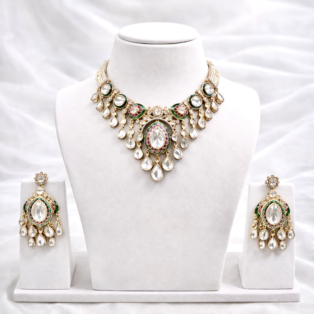 Tisha Moissanite Necklace Set