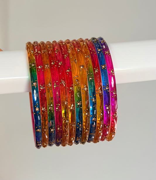 Sophia Glass Bangle Set