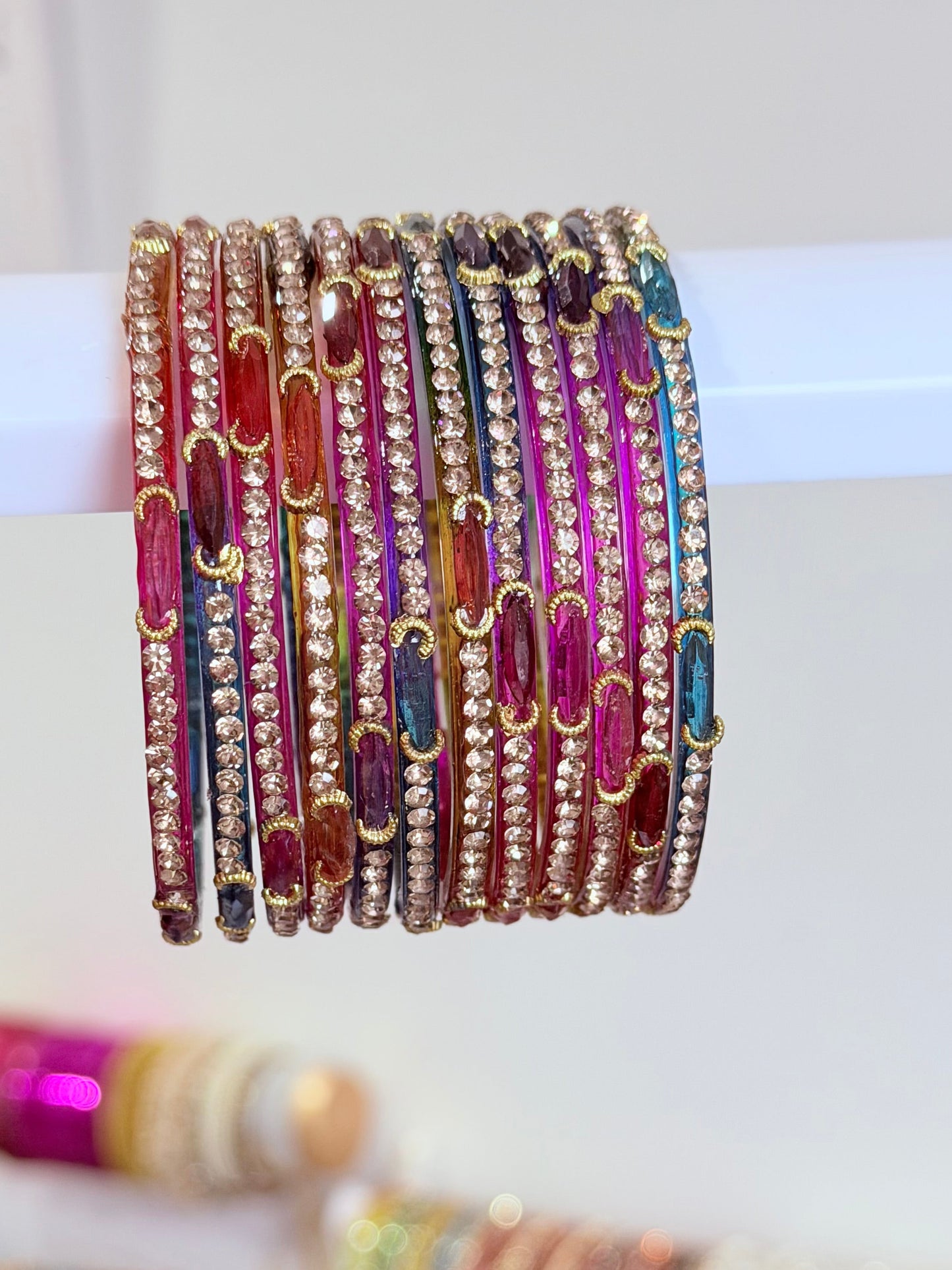 Meena Glass Bangle Sets