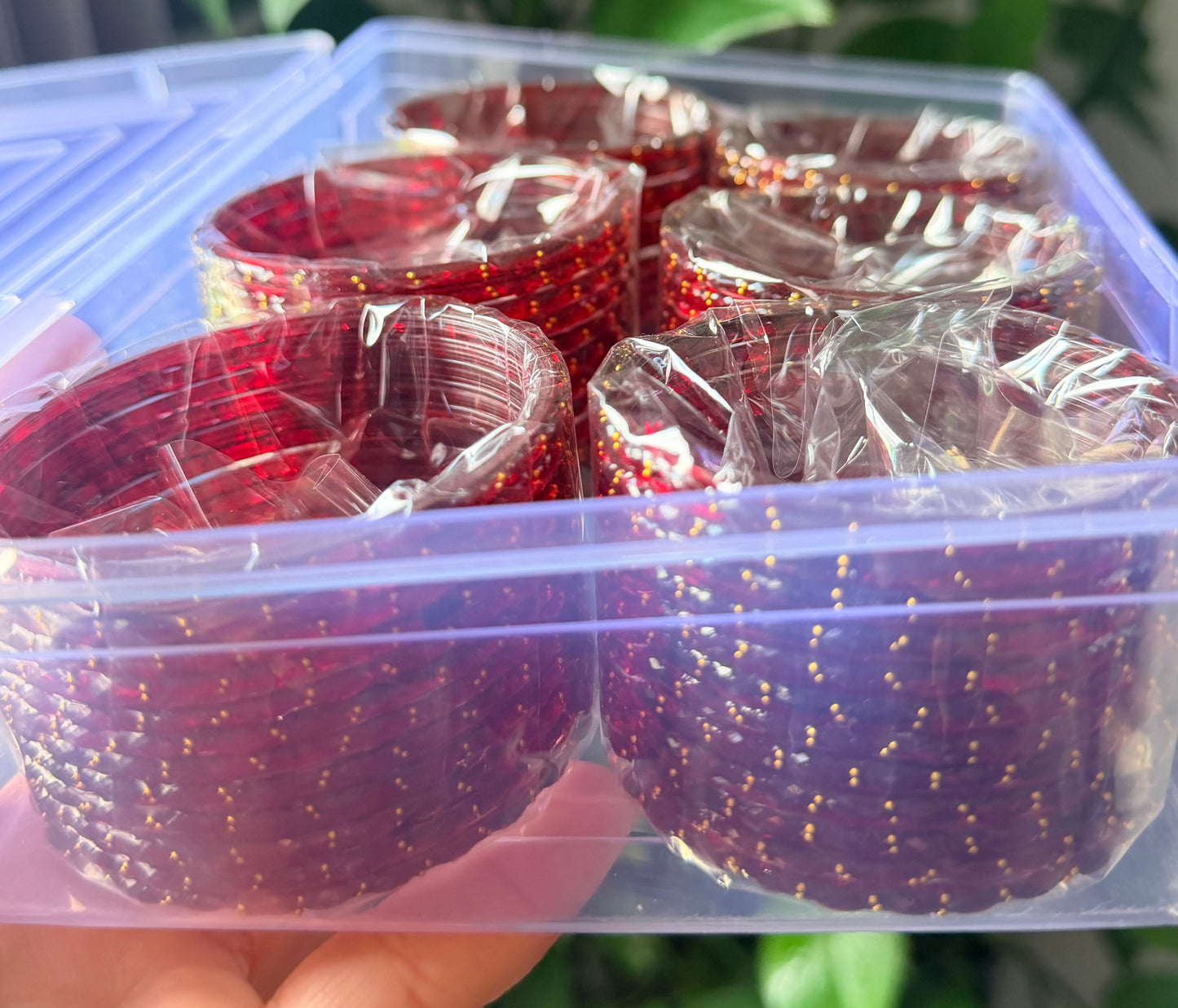 Sophia Glass Bangle Set