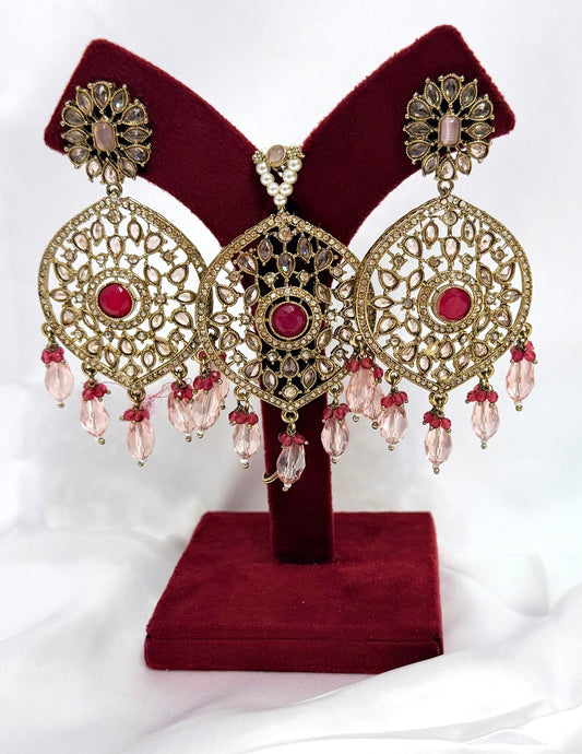 Earrings & Tikka Set