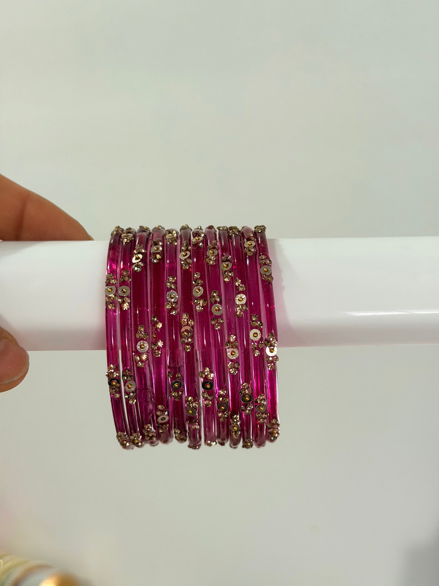 Sophia Glass Bangle Set