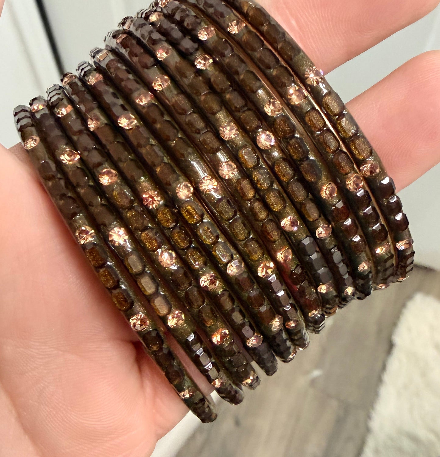 Sophia Glass Bangle Set