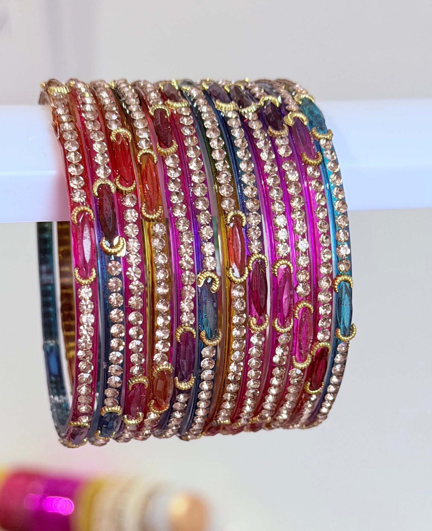 Meena Glass Bangle Sets