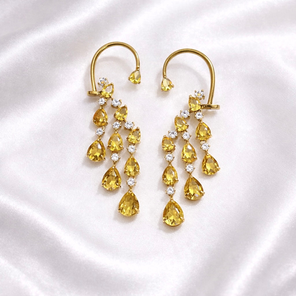 Kaira Dangling American Dimond Earrings