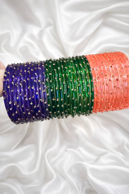 Rukhsar Glass Bangle Set
