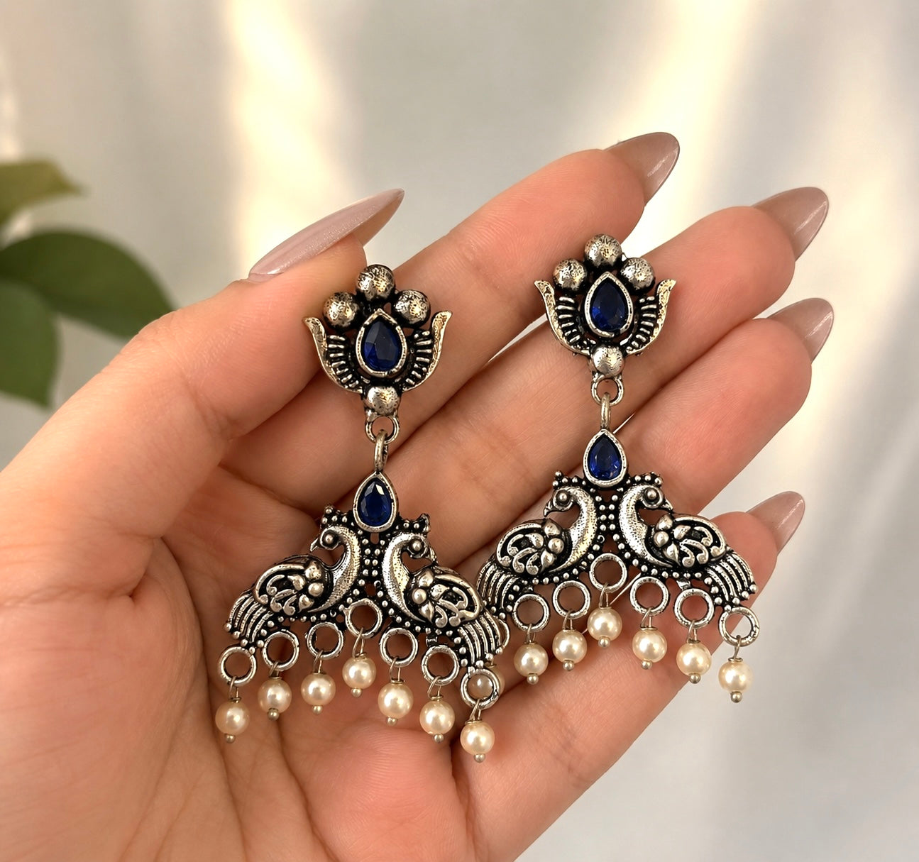 Lightweight Oxidized Earrings
