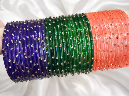 Rukhsar Glass Bangle Set