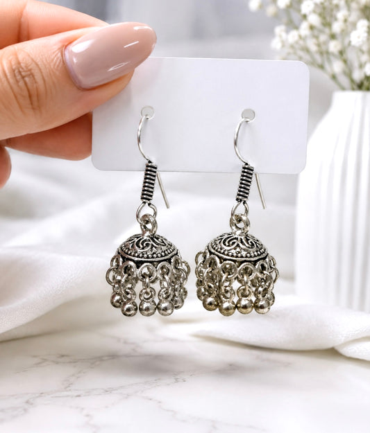 Sarah Oxidized Jhumkis