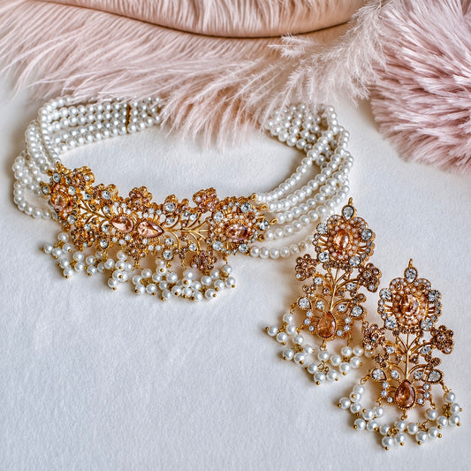 Amreen Nauratan Pakistani Choker Style Necklace Set