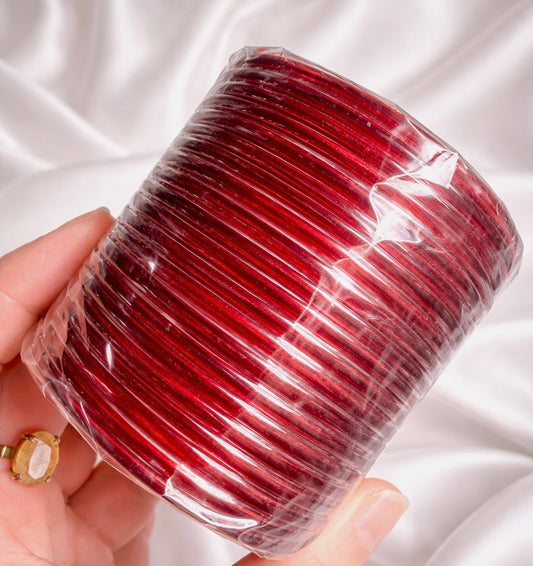 Sana Plain Glass Bangle Set