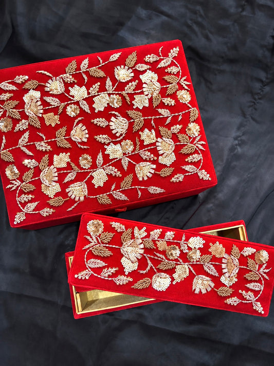 Zardozi Work Bangle Box