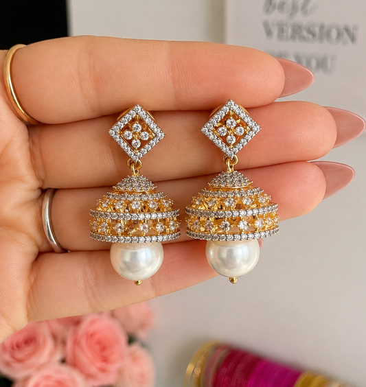 Sneha Pearl Earrings Studs