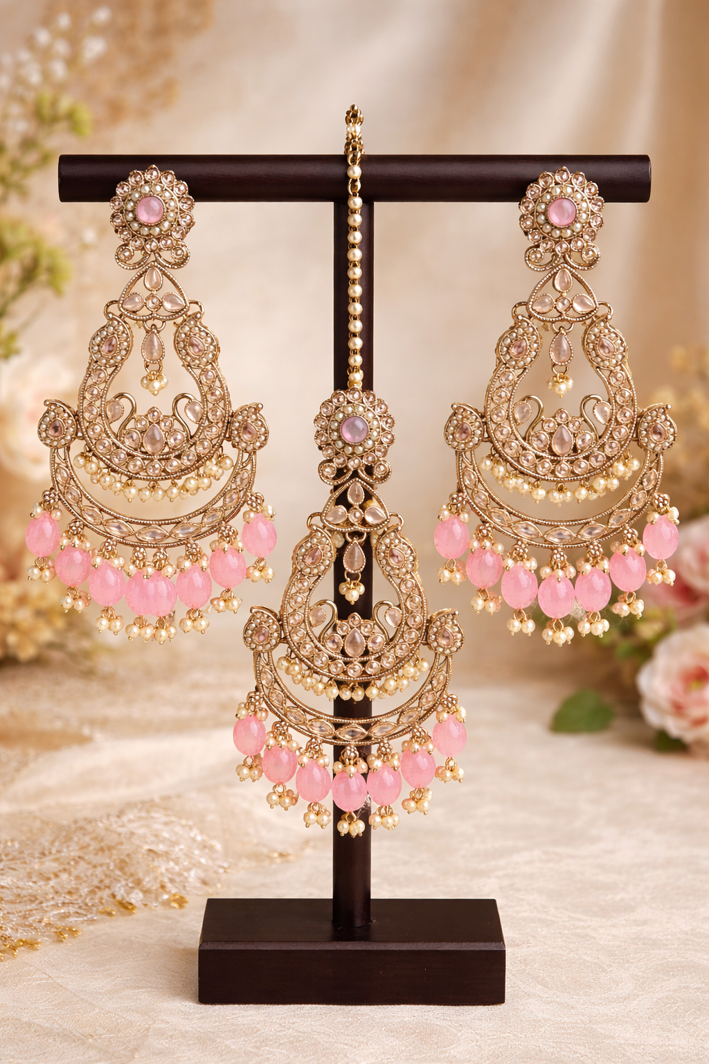 Aisha Earrings & Tikka Set