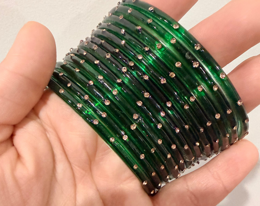 Mahima Glass Bangle Set-2.10&2.12
