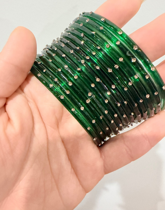 Mahima Glass Bangle Set-2.10&2.12