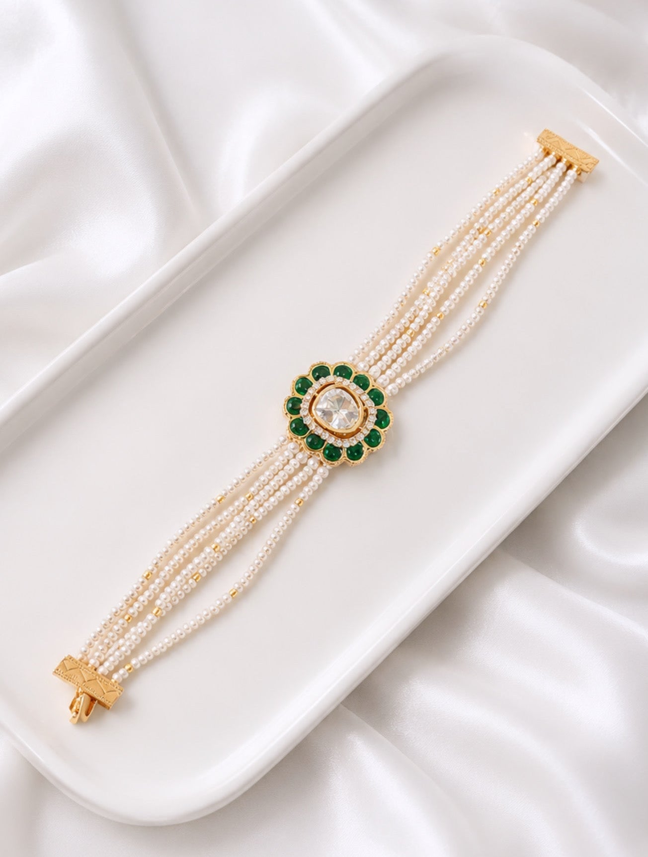 Moissanite & Pearl Bracelet