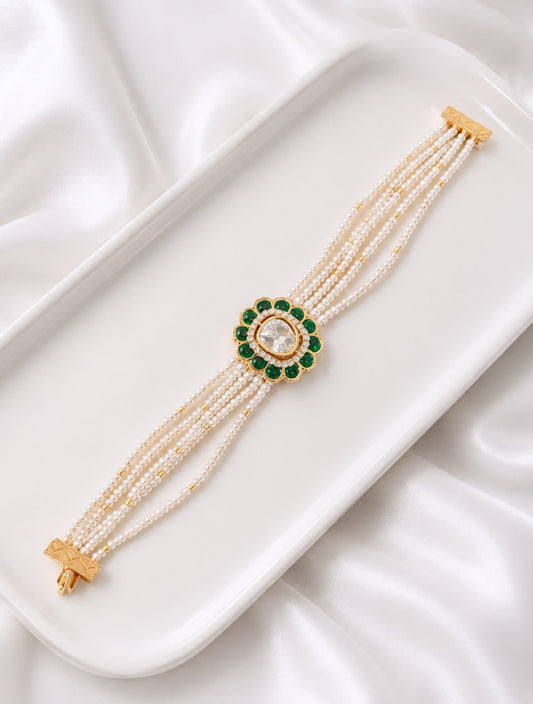 Moissanite & Pearl Bracelet
