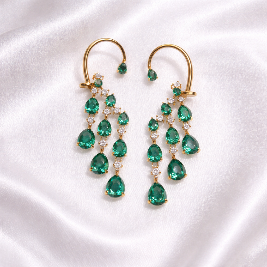 Kaira Dangling American Dimond Earrings