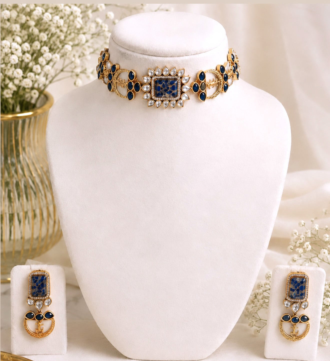 Sleek Sabya Inspired Choker Set