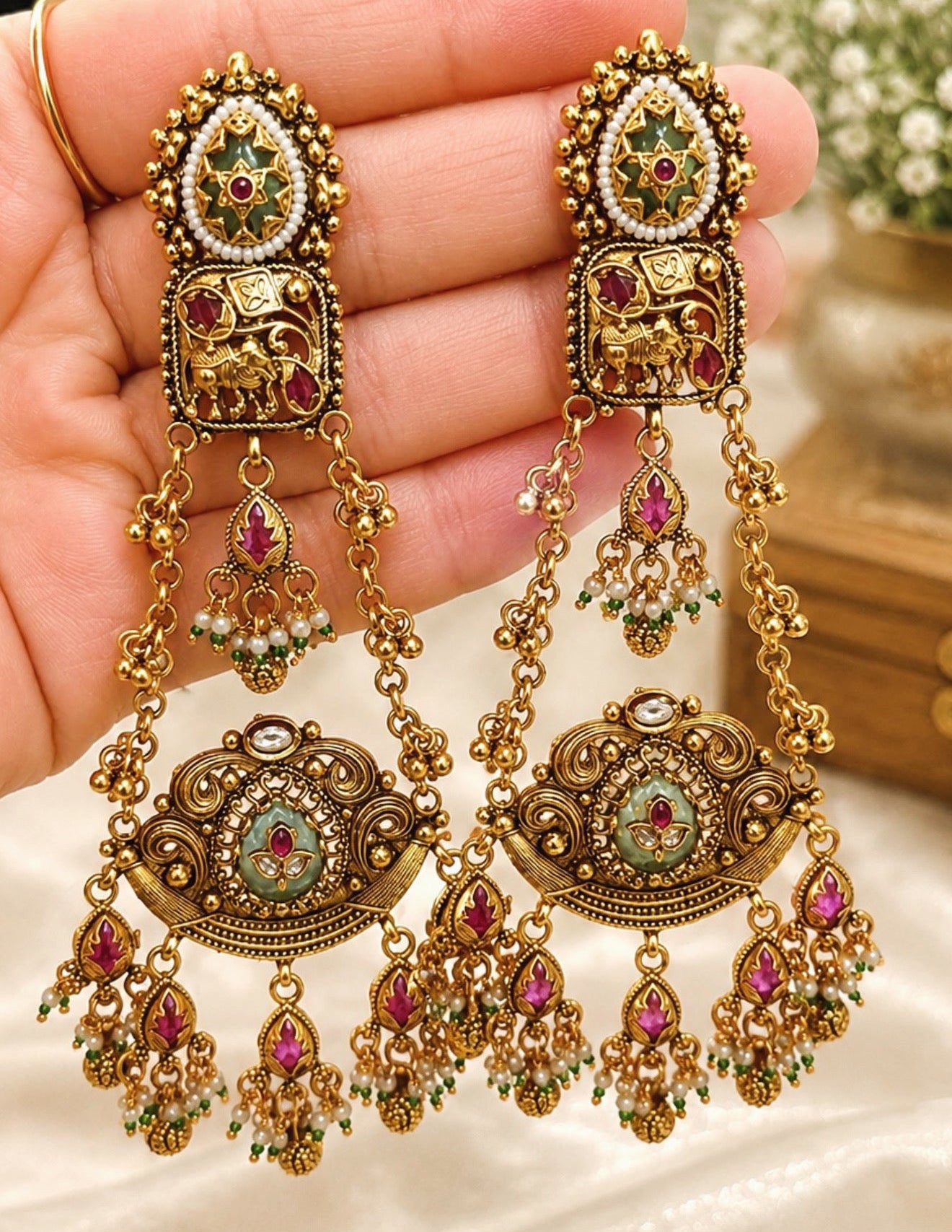 Amina Premium Heritage Earrings