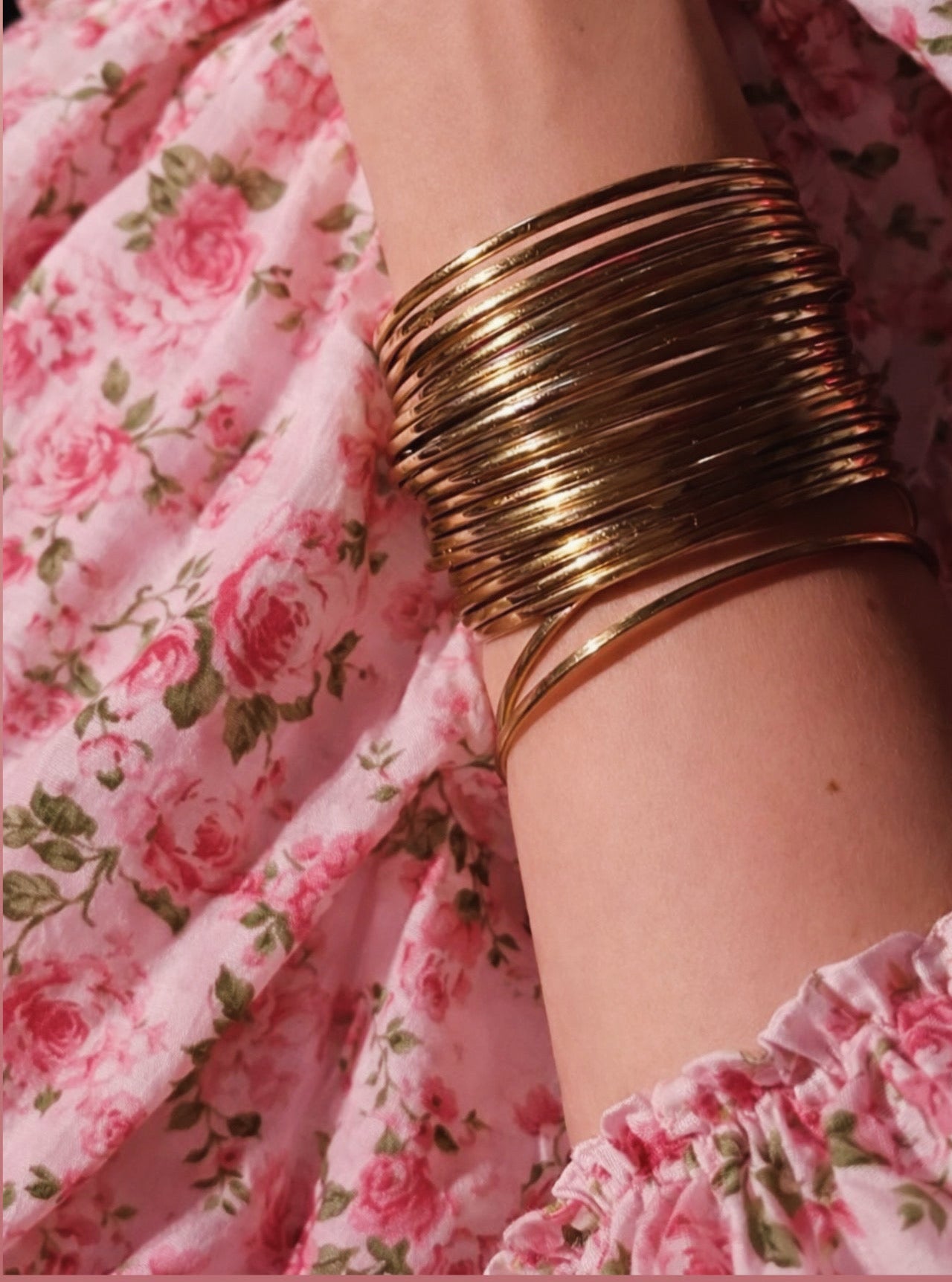 Mina Metal Bangle Set