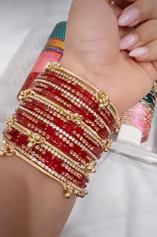 Nandini Glass Bangle Set