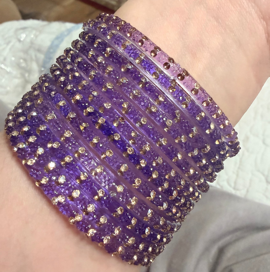 Sophia Glass Bangle Set
