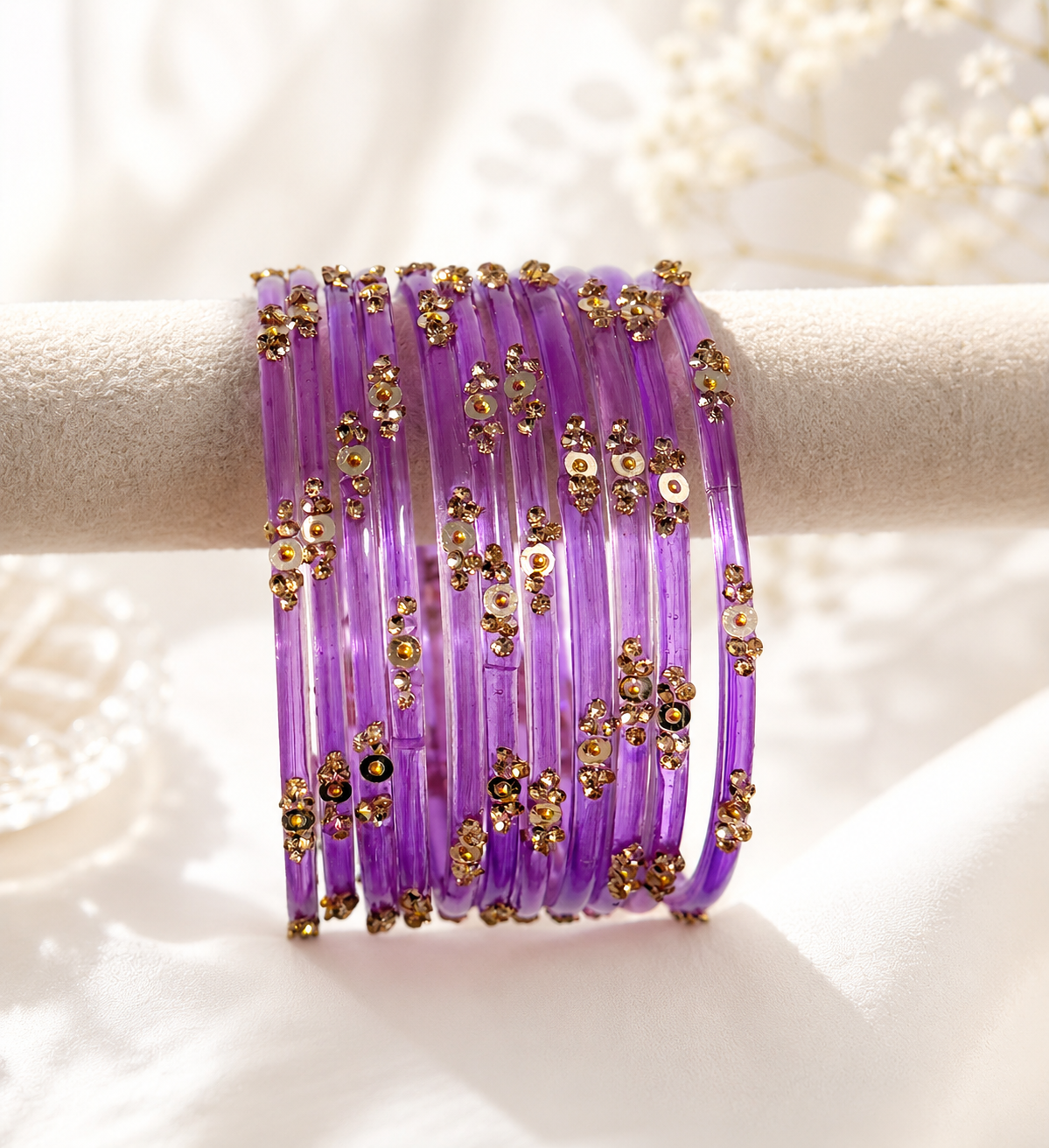 Sophia Glass Bangle Set