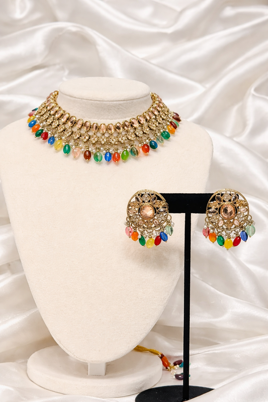 Multi Color Kareena Necklace Set