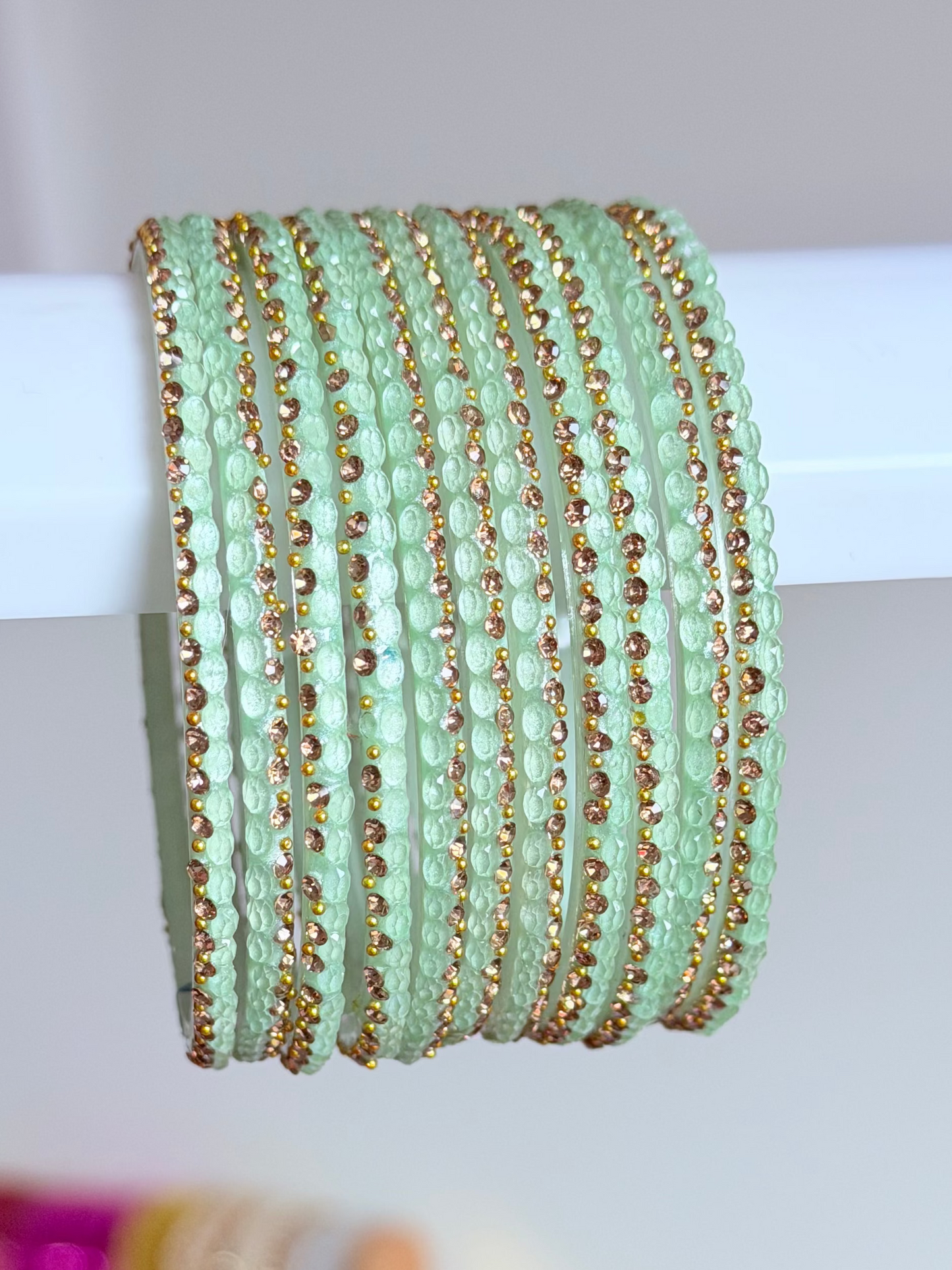 Sophia Bangle Set In Mint