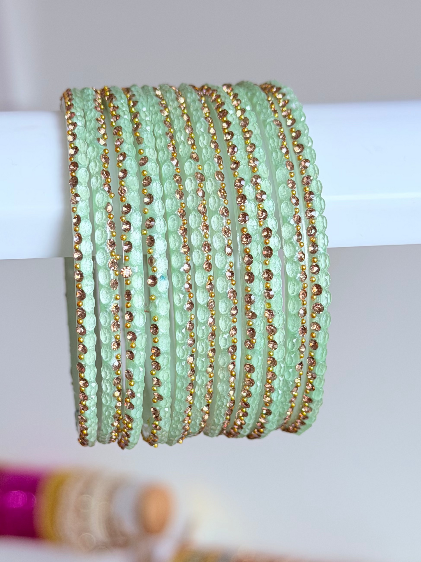 Sophia Bangle Set In Mint