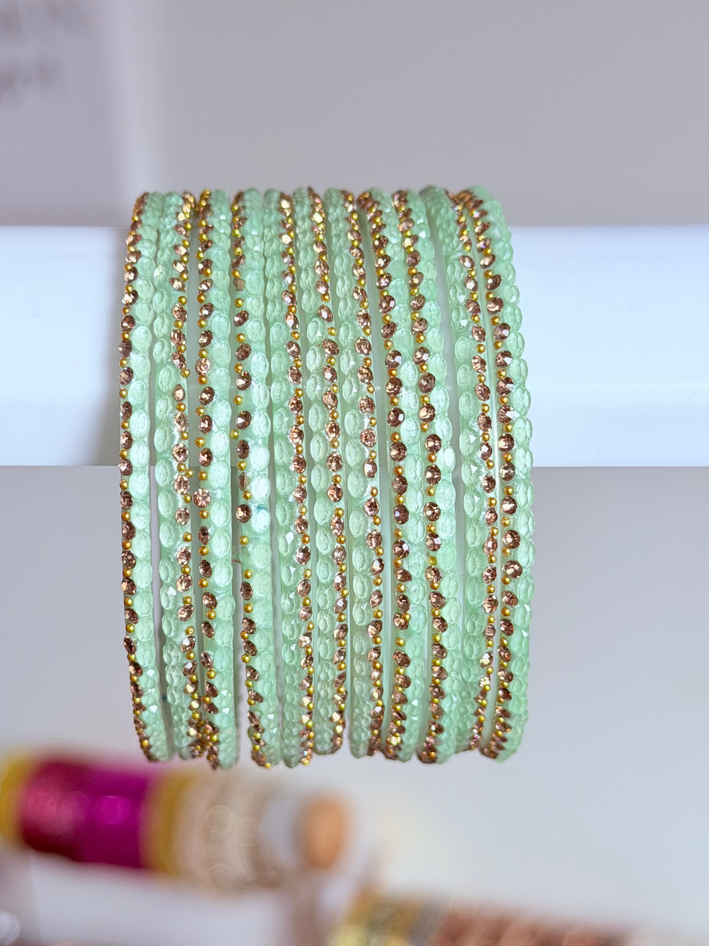 Sophia Bangle Set In Mint