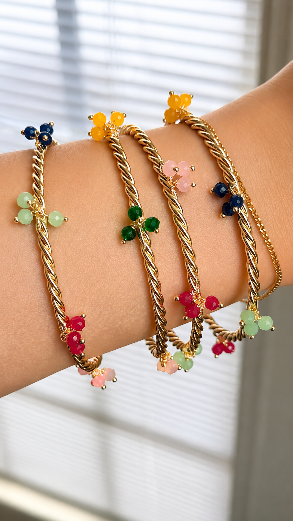 Multi Color Bangle Set of 4
