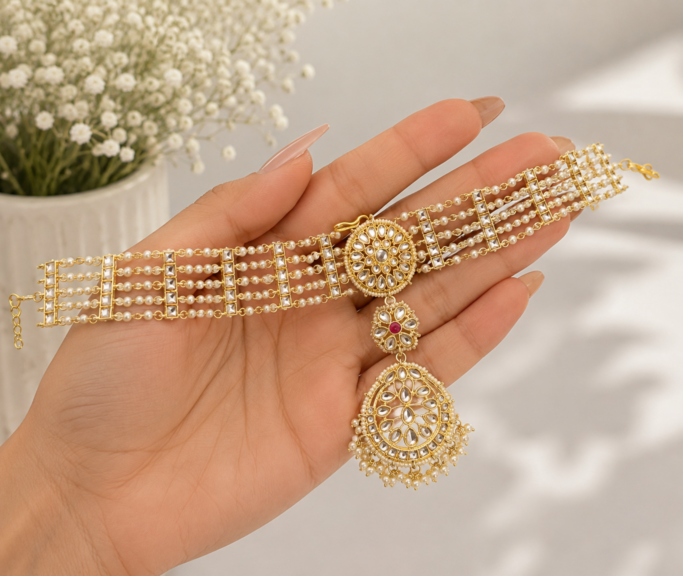 Nina Sheesh Pati/Hair Accessory